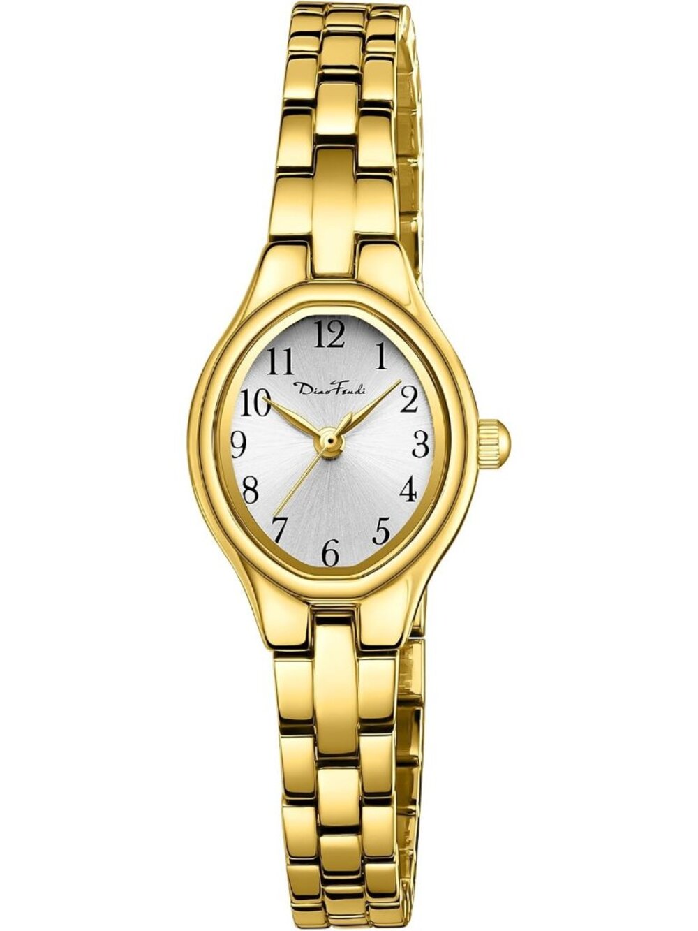 Women’s Gold White Vintage Gold Quartz Stainless Steel Waterproof Bracelet Watch